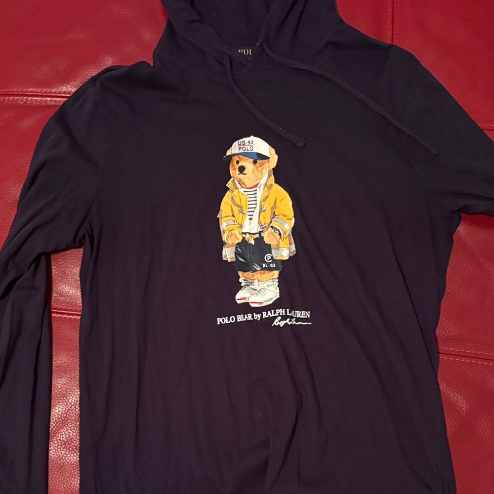 Ralph Lauren Polo Bear Graphic Hoodie tee shirt